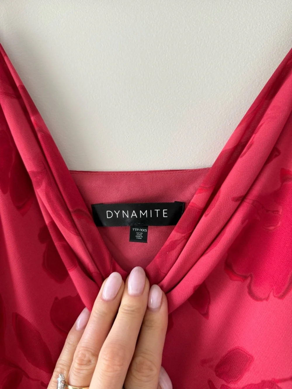 Dynamite cowl neck Satin Slip Dress - Picture 2 of 2